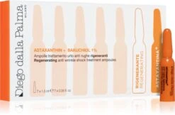 Astaxanthin + Bakuchiol 1% Regenerating Anti Wrinkle Shock Treatment Ampoules- 7x1,5 Ml