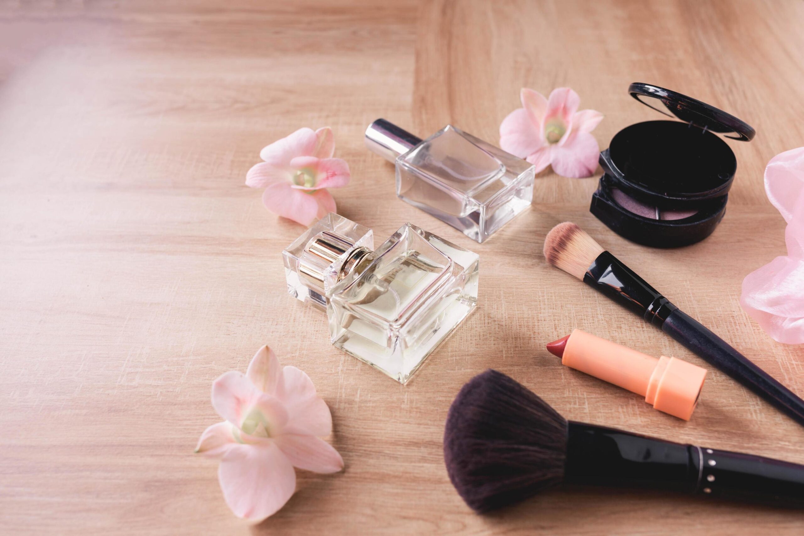 Freshs Centsy Shop -Freshs Centsy Shop perfume and makeup cosmetics on wooden background free photo scaled